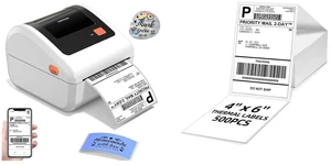 Bluetooth Thermal Label Printer 4x6 - D450BT Shipping Label Printer for Small Business&500 4x6 Fold Labels,Compatible with iPhone, Android,Amazon, Ebay, Tiktok, Etsy, USPS Bluetooth Thermal Label Printer 4x6 - D450BT Shipping Label Printer for Small Business&500 4x6 Fold Labels,Compatible with iPhone, Android,Amazon, Ebay, Tiktok, Etsy, USPS