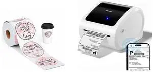 D520BT Bluetooth Thermal Label Printer & 500PCS 2x2 Waterproof Thermal Printer Labels, Thermal Printer for Small Business, Compatible with Shopify, Amazon, Tiktok D520BT Bluetooth Thermal Label Printer & 500PCS 2x2 Waterproof Thermal Printer Labels, Thermal Printer for Small Business, Compatible with Shopify, Amazon, Tiktok