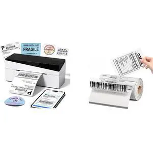 249BT Thermal Label Printer&100Pcs 4x6 Clear Thermal Labels for Small Business DIY Coffee Bean&Bread Ingredients Label,Compatible with JADENS, ASprink, Phomemo, Rollo, Zebra, Omezizy and Other Thermal 249BT Thermal Label Printer&100Pcs 4x6 Clear Thermal Labels for Small Business DIY Coffee Bean&Bread Ingredients Label,Compatible with JADENS, ASprink, Phomemo, Rollo, Zebra, Omezizy and Other Thermal