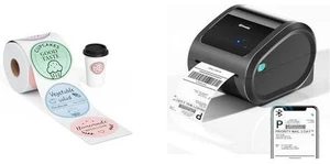 Bluetooth Shipping Label Printer 4x6 & 400PCS 4 Color Circle Thermal Labels,Thermal Printers with Built-in Label Holder, Compatible with USPS, Tiktok, Amazon Bluetooth Shipping Label Printer 4x6 & 400PCS 4 Color Circle Thermal Labels,Thermal Printers with Built-in Label Holder, Compatible with USPS, Tiktok, Amazon