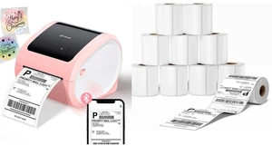 D520 Shipping Label Printer 4x6 - Thermal Label Printer for Small Business&2500Pcs 4x6 Thermal Labels,Compatible with JADENS, ASprink, Phomemo, Rollo, Zebra and Other Thermal Printers D520 Shipping Label Printer 4x6 - Thermal Label Printer for Small Business&2500Pcs 4x6 Thermal Labels,Compatible with JADENS, ASprink, Phomemo, Rollo, Zebra and Other Thermal Printers