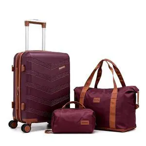 CONCEPTEN Expandable Luggage Sets 3 Piece, Hard Case Suitcase Set with Spinner Wheels,22x14x9 Airline Approved Carry on,Lightweight Durable Suitcase with TSA Lock (Red) CONCEPTEN Expandable Luggage Sets 3 Piece, Hard Case Suitcase Set with Spinner Wheels,22x14x9 Airline Approved Carry on,Lightweight Durable Suitcase with TSA Lock (Red)