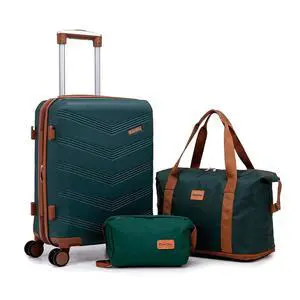 CONCEPTEN Expandable Luggage Sets 3 Piece, Hard Case Suitcase Set with Spinner Wheels,22x14x9 Airline Approved Carry on,Lightweight Durable Suitcase with TSA Lock (Teal) CONCEPTEN Expandable Luggage Sets 3 Piece, Hard Case Suitcase Set with Spinner Wheels,22x14x9 Airline Approved Carry on,Lightweight Durable Suitcase with TSA Lock (Teal)