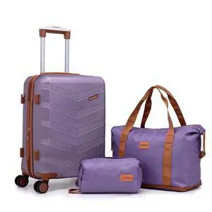 CONCEPTEN Expandable Luggage Sets 3 Piece, Hard Case Suitcase Set with Spinner Wheels,22x14x9 Airline Approved Carry on,Lightweight Durable Suitcase with TSA Lock (Purple) CONCEPTEN Expandable Luggage Sets 3 Piece, Hard Case Suitcase Set with Spinner Wheels,22x14x9 Airline Approved Carry on,Lightweight Durable Suitcase with TSA Lock (Purple)