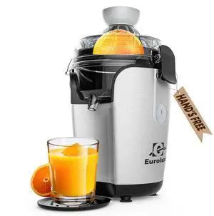 Eurolux Hands-Free Electric Citrus Juicer Machine, Orange Lime Grapefruit Lemon Squeezer, Easy to Clean. Eurolux Hands-Free Electric Citrus Juicer Machine, Orange Lime Grapefruit Lemon Squeezer, Easy to Clean.