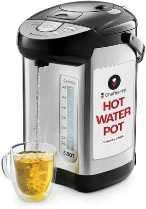 Premium 5.5 QT Hot Water Boiler and Warmer With auto dispense and Manual Pump, Quick Heatup and Keep-Boil Function for Instant On-Demand Hot Water Anytime, Boil-Dry Protection, ETL Approved Premium 5.5 QT Hot Water Boiler and Warmer With auto dispense and Manual Pump, Quick Heatup and Keep-Boil Function for Instant On-Demand Hot Water Anytime, Boil-Dry Protection, ETL Approved