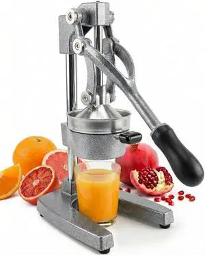 Eurolux Ultra-Premium Cast Iron Juicer | Extra-Large, Heavy Duty, Commercial Grade, Stainless Steel Manual Hand Press Citrus Squeezer For Fresh Orange Juice, Pomegranate, Lemon, and Much More (Gray) Eurolux Ultra-Premium Cast Iron Juicer | Extra-Large, Heavy Duty, Commercial Grade, Stainless Steel Manual Hand Press Citrus Squeezer For Fresh Orange Juice, Pomegranate, Lemon, and Much More (Gray)
