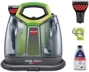 BISSELL Little Green Proheat Portable Deep Cleaner/Spot Cleaner and Car/Auto Detailer with self-Cleaning HydroRinse Tool for Carpet and Upholstery, 2513E BISSELL Little Green Proheat Portable Deep Cleaner/Spot Cleaner and Car/Auto Detailer with self-Cleaning HydroRinse Tool for Carpet and Upholstery, 2513E