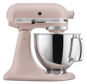 KitchenAid Artisan Series 5 Quart Tilt Head Stand Mixer with Pouring Shield KSM150PS, Feather Pink KitchenAid Artisan Series 5 Quart Tilt Head Stand Mixer with Pouring Shield KSM150PS, Feather Pink