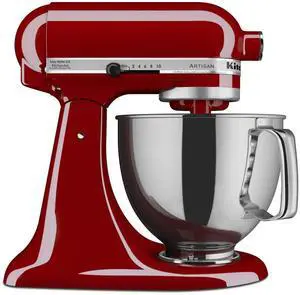 KitchenAid Artisan Series 5 Quart Tilt Head Stand Mixer, Metal, KSM150PS, Empire Red KitchenAid Artisan Series 5 Quart Tilt Head Stand Mixer, Metal, KSM150PS, Empire Red