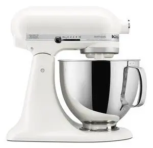 KitchenAid Artisan Series 5 Quart Tilt Head Stand Mixer, KSM150PS, Porcelain White KitchenAid Artisan Series 5 Quart Tilt Head Stand Mixer, KSM150PS, Porcelain White
