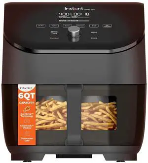 Instant Pot Vortex Plus 6QT ClearCook Air Fryer, Clear Windows, Custom Program Options, 6-in-1 Functions, Crisps, Broils, Roasts, Dehydrates, Bakes, Reheats, from the Makers of Instant Pot, Black Instant Pot Vortex Plus 6QT ClearCook Air Fryer, Clear Windows, Custom Program Options, 6-in-1 Functions, Crisps, Broils, Roasts, Dehydrates, Bakes, Reheats, from the Makers of Instant Pot, Black