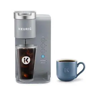 Keurig Iced Essentials Single Serve Coffee Maker, 3 Cup Sizes: 177, 237, and 296 ml Keurig Iced Essentials Single Serve Coffee Maker, 3 Cup Sizes: 177, 237, and 296 ml
