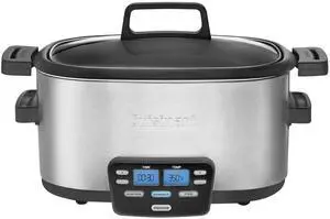 Cuisinart 3-In-1 Cook Central 6-Quart Multi-Cooker: Slow Cooker, Brown/Saute, Steamer, MSC-600 NAS, Silver Cuisinart 3-In-1 Cook Central 6-Quart Multi-Cooker: Slow Cooker, Brown/Saute, Steamer, MSC-600 NAS, Silver