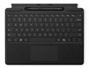 Microsoft Surface Pro Keyboard with Pen Storage, Compatible with Copilot+ (11th Edition), Surface 9 and 8, Alcantara Material, Black Microsoft Surface Pro Keyboard with Pen Storage, Compatible with Copilot+ (11th Edition), Surface 9 and 8, Alcantara Material, Black