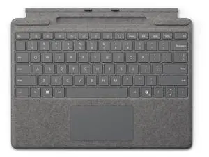 Microsoft Surface Pro Keyboard for Surface Pro Copilot+ (11th Edition), Pro 9 and 8 with Pen Storage, Alcantara Material, Platinum Microsoft Surface Pro Keyboard for Surface Pro Copilot+ (11th Edition), Pro 9 and 8 with Pen Storage, Alcantara Material, Platinum