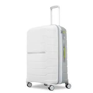 Samsonite Freeform Medium Luggage with Dual 360° Spinner Wheels - Checked Suitcase - TSA Lock, Airline-Approved - Lightweight Durable Polypropylene Expandable Hardshell - White/Grey Samsonite Freeform Medium Luggage with Dual 360° Spinner Wheels - Checked Suitcase - TSA Lock, Airline-Approved - Lightweight Durable Polypropylene Expandable Hardshell - White/Grey