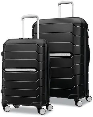 Samsonite Freeform 2-Piece Luggage Set - Carry-On & Large Checked Luggage with Dual Spinner Wheels - Durable Polypropylene Hardshell - TSA Lock, Airline-Approved - Expandable Hard Shell Black Samsonite Freeform 2-Piece Luggage Set - Carry-On & Large Checked Luggage with Dual Spinner Wheels - Durable Polypropylene Hardshell - TSA Lock, Airline-Approved - Expandable Hard Shell Black