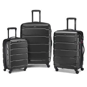 Samsonite Omni PC Hardside Expandable Luggage with Spinner Wheels, Black, 3-Piece Set (20/24/28) Samsonite Omni PC Hardside Expandable Luggage with Spinner Wheels, Black, 3-Piece Set (20/24/28)