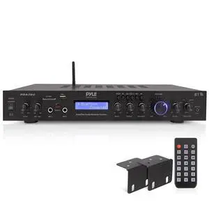 Pyle 5 Channel Rack Mount Bluetooth Amplifier Receiver - 200 Watt Home Theater Amp, Bluetooth Wireless Streaming, MP3/USB/SD/AUX, Digital ID3 LCD Display - PDA7BU.5 Pyle 5 Channel Rack Mount Bluetooth Amplifier Receiver - 200 Watt Home Theater Amp, Bluetooth Wireless Streaming, MP3/USB/SD/AUX, Digital ID3 LCD Display - PDA7BU.5