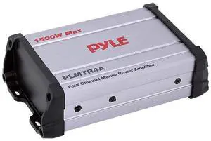 Pyle 1500W 4-Channel Marine Amplifier Receiver - Waterproof & Weatherproof Marine Grade Audio Subwoofer - for Boat & Off-Road Vehicles with Wired RCA/ AUX/ MP3 Inputs - Overload Protection - PLMTR4A Pyle 1500W 4-Channel Marine Amplifier Receiver - Waterproof & Weatherproof Marine Grade Audio Subwoofer - for Boat & Off-Road Vehicles with Wired RCA/ AUX/ MP3 Inputs - Overload Protection - PLMTR4A