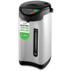 NutriChef 5.2 Qt Electric Water Kettle, Portable, Quick Heating, 5 Liter Digital Kettle with 5 Temperature Settings, Safety Lock, Stainless Steel, 3 Dispensing Options, 8.46" x 11.2" x 16.5" NutriChef 5.2 Qt Electric Water Kettle, Portable, Quick Heating, 5 Liter Digital Kettle with 5 Temperature Settings, Safety Lock, Stainless Steel, 3 Dispensing Options, 8.46" x 11.2" x 16.5"