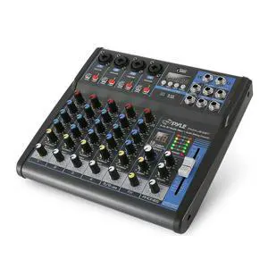 Pyle Professional 6 Channel Audio Mixer with Bluetooth - DJ Sound Board - USB Computer Input - Built-in MP3 Player - 48V Phantom Power - 3 Band EQ - 16-Bit DSP FX - Band, Studio Ready - PMXU63BT Pyle Professional 6 Channel Audio Mixer with Bluetooth - DJ Sound Board - USB Computer Input - Built-in MP3 Player - 48V Phantom Power - 3 Band EQ - 16-Bit DSP FX - Band, Studio Ready - PMXU63BT