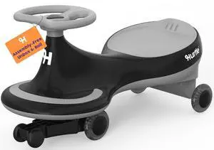 Hurtle Swing Ride On Car, Wiggle Car Toy for Kids, No Pedals, Batteries or Gears, Safe Toddler Ride On Toy with Twist & Go Motion, for Indoor & Outdoor Use, Suitable for Kids Above 2 Years, Black Hurtle Swing Ride On Car, Wiggle Car Toy for Kids, No Pedals, Batteries or Gears, Safe Toddler Ride On Toy with Twist & Go Motion, for Indoor & Outdoor Use, Suitable for Kids Above 2 Years, Black
