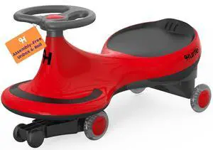 Hurtle Swing Ride On Car, Wiggle Car Toy for Kids, No Pedals, Batteries or Gears, Safe Toddler Ride On Toy with Twist & Go Motion, for Indoor & Outdoor Use, Suitable for Kids Above 2 Years, Red Hurtle Swing Ride On Car, Wiggle Car Toy for Kids, No Pedals, Batteries or Gears, Safe Toddler Ride On Toy with Twist & Go Motion, for Indoor & Outdoor Use, Suitable for Kids Above 2 Years, Red