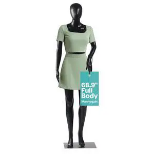 SereneLife Premium Female Mannequin 68.9" Life-Size Dress Form with Realistic Face, Rotating Head, Flexible Limbs, Detachable Body & Sturdy Metal Base for Boutiques, Exhibits & Fashion Display SereneLife Premium Female Mannequin 68.9" Life-Size Dress Form with Realistic Face, Rotating Head, Flexible Limbs, Detachable Body & Sturdy Metal Base for Boutiques, Exhibits & Fashion Display