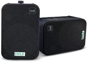 Dual Waterproof Outdoor -Speaker System - 6.5 Inch Pair of Weatherproof Wall / Ceiling Mounted -Speakers Heavy Duty Universal Mount - Use in the Pool, Patio, Indoor - Pyle PDWR50B (Black) Dual Waterproof Outdoor -Speaker System - 6.5 Inch Pair of Weatherproof Wall / Ceiling Mounted -Speakers Heavy Duty Universal Mount - Use in the Pool, Patio, Indoor - Pyle PDWR50B (Black)