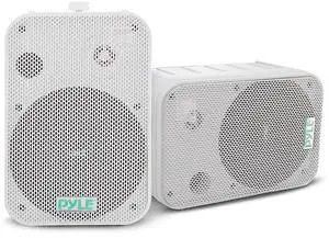Dual Waterproof Outdoor Speaker System - 6.5 Inch Pair of Weatherproof Wall/Ceiling Mounted Speakers w/Heavy Duty Grill, Universal Mount - for Use in the Pool, Patio, Indoor - Pyle PDWR50W (White) Dual Waterproof Outdoor Speaker System - 6.5 Inch Pair of Weatherproof Wall/Ceiling Mounted Speakers w/Heavy Duty Grill, Universal Mount - for Use in the Pool, Patio, Indoor - Pyle PDWR50W (White)