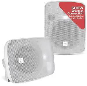Pyle 600W Outdoor Bluetooth Speaker System | Marine Grade Active and Passive 2-Way Stereo Speakers with Built-In Amplifier | Home, Boat, Patio, Pool and Outdoor Use | RCA Inputs (Pair) Pyle 600W Outdoor Bluetooth Speaker System | Marine Grade Active and Passive 2-Way Stereo Speakers with Built-In Amplifier | Home, Boat, Patio, Pool and Outdoor Use | RCA Inputs (Pair)
