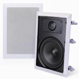 Pyle 150 Watts 5.25'' In-Wall / In-Ceiling Stereo Speakers - 2-Way Flush Mount Stereo Sound Speakers | 5-1/4'' Midbass Speaker - White (Pair) Pyle 150 Watts 5.25'' In-Wall / In-Ceiling Stereo Speakers - 2-Way Flush Mount Stereo Sound Speakers | 5-1/4'' Midbass Speaker - White (Pair)