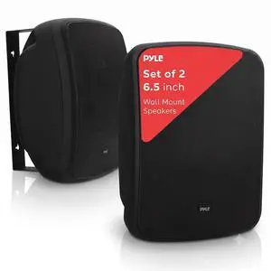 Pyle Outdoor Waterproof Wireless Bluetooth Speaker - 6.5 Inch Pair 2-Way Weatherproof Wall/Ceiling Mounted Dual Speakers w/Heavy Duty Grill, Universal Mount, Patio, Indoor Use - PDWR64BTB Charcoal Pyle Outdoor Waterproof Wireless Bluetooth Speaker - 6.5 Inch Pair 2-Way Weatherproof Wall/Ceiling Mounted Dual Speakers w/Heavy Duty Grill, Universal Mount, Patio, Indoor Use - PDWR64BTB Charcoal