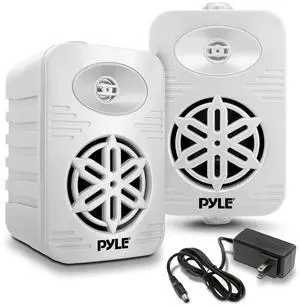 PyleUsa Bluetooth Indoor Outdoor Speakers Pair - 500 Watt Dual Waterproof 5.25 2-Way Full Range Speaker System w/ 1/2 High Compliance Polymer Tweeter - Home, Boat,Deck, Patio, Poolside - PDWRBT56WT PyleUsa Bluetooth Indoor Outdoor Speakers Pair - 500 Watt Dual Waterproof 5.25 2-Way Full Range Speaker System w/ 1/2 High Compliance Polymer Tweeter - Home, Boat,Deck, Patio, Poolside - PDWRBT56WT