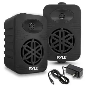 PyleUsa Bluetooth Indoor Outdoor Speakers Pair - 500 Watt Dual Waterproof 5.25 2-Way Full Range Speaker System w/ 1/2 High Compliance Polymer Tweeter - Home, Boat,Deck, Patio, Poolside - PDWRBT56BK PyleUsa Bluetooth Indoor Outdoor Speakers Pair - 500 Watt Dual Waterproof 5.25 2-Way Full Range Speaker System w/ 1/2 High Compliance Polymer Tweeter - Home, Boat,Deck, Patio, Poolside - PDWRBT56BK