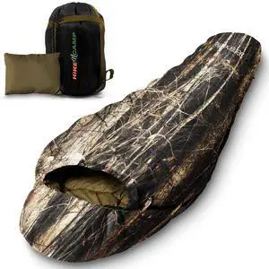SereneLife 0 Degree Mummy Sleeping Bag Military-Style, Lightweight & Waterproof for Extreme Cold, Stays Warm in 510°F, No-Snag Zipper, Compact Carry Bag & Travel Pillow for Camping & Backpacking SereneLife 0 Degree Mummy Sleeping Bag Military-Style, Lightweight & Waterproof for Extreme Cold, Stays Warm in 510°F, No-Snag Zipper, Compact Carry Bag & Travel Pillow for Camping & Backpacking