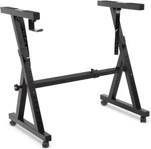 Pyle Universal Electronic Black Heavy-Duty Z Style Keyboard Organ Holder Rack Portable Piano Stand W/Adjustable Height and Width, Locking Wheels (PKST48.5) Pyle Universal Electronic Black Heavy-Duty Z Style Keyboard Organ Holder Rack Portable Piano Stand W/Adjustable Height and Width, Locking Wheels (PKST48.5)