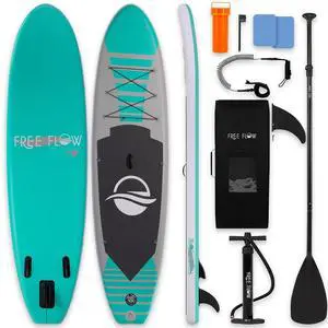 SereneLife 106" Inflatable Stand Up Paddle Board with Premium SUP Accessories - Wide Stable Design with Non-Slip EVA Deck Pad, for Youth and Adults, 350 lbs. Capacity SereneLife 106" Inflatable Stand Up Paddle Board with Premium SUP Accessories - Wide Stable Design with Non-Slip EVA Deck Pad, for Youth and Adults, 350 lbs. Capacity