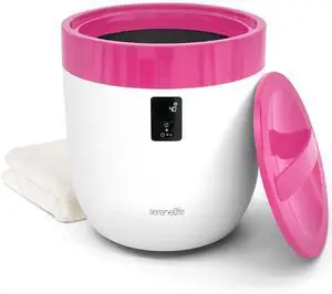 SereneLife Counter Towel Warmer Bucket - with Customized Fragrance for Spa and Bathroom, Luxury Heater, Auto Shut Off, Fits 1 Large Blanket, Bathrobe, PJs (Pink) SereneLife Counter Towel Warmer Bucket - with Customized Fragrance for Spa and Bathroom, Luxury Heater, Auto Shut Off, Fits 1 Large Blanket, Bathrobe, PJs (Pink)