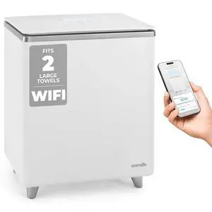 SereneLife WIFI Luxury Rectangle Towel Warmer - Spa & Bathroom Blanket Heater with Custom Fragrance, Auto Shut-Off, Fits 2 large Towels, Blankets, Bathrobes, PJ's - Perfect Gift for Him & Her (Silver) SereneLife WIFI Luxury Rectangle Towel Warmer - Spa & Bathroom Blanket Heater with Custom Fragrance, Auto Shut-Off, Fits 2 large Towels, Blankets, Bathrobes, PJ's - Perfect Gift for Him & Her (Silver)