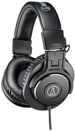 Audio-Technica ATH-M30x Professional Studio Monitor Headphones, Black Audio-Technica ATH-M30x Professional Studio Monitor Headphones, Black
