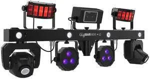 CHAUVET DJ GigBAR Move + ILS 5-In-1 Lighting System | Moving Heads, Derbies, Washes, Laser & Strobe on One Bar | ILS Compatible | RF Remote, Tripod & Carry Bags Included CHAUVET DJ GigBAR Move + ILS 5-In-1 Lighting System | Moving Heads, Derbies, Washes, Laser & Strobe on One Bar | ILS Compatible | RF Remote, Tripod & Carry Bags Included