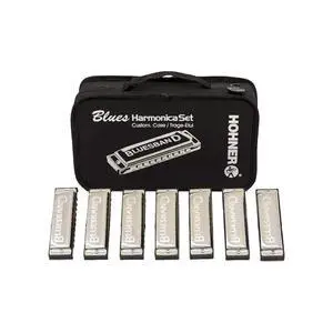 Hohner Bluesband Harmonica 7-Piece Set Hohner Bluesband Harmonica 7-Piece Set