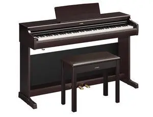 Yamaha Arius Series 88-Key Weighted Digital Piano Keyboard, Full Size, GrandTouch-E Action, CFX Concert Grand Piano Sound, 3-Pedal Unit, Bench Included, Classic Upright Design in Rosewood YDP-166R Yamaha Arius Series 88-Key Weighted Digital Piano Keyboard, Full Size, GrandTouch-E Action, CFX Concert Grand Piano Sound, 3-Pedal Unit, Bench Included, Classic Upright Design in Rosewood YDP-166R