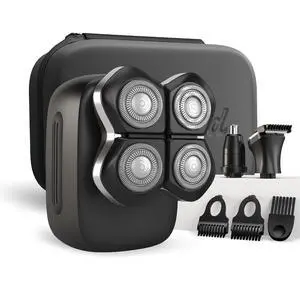 Freebird Electric Head & Body Hair Shaver - Mens Cordless Waterproof Razor with Rotary Blades (FlexSeries Pro, Shaver Kit + Travel Case) Freebird Electric Head & Body Hair Shaver - Mens Cordless Waterproof Razor with Rotary Blades (FlexSeries Pro, Shaver Kit + Travel Case)