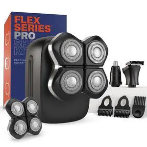 Freebird Electric Head & Body Hair Shaver - Mens Cordless Waterproof Razor with Rotary Blades (FlexSeries Pro, Shaver Kit + One Blade Refill) Freebird Electric Head & Body Hair Shaver - Mens Cordless Waterproof Razor with Rotary Blades (FlexSeries Pro, Shaver Kit + One Blade Refill)