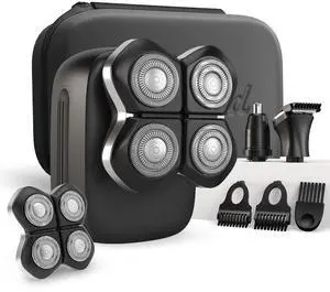 Freebird Electric Head & Body Hair Shaver - Mens Cordless Waterproof Razor with Rotary Blades (FlexSeries Pro, Shaver Kit + Travel Case + Extra Blade) Freebird Electric Head & Body Hair Shaver - Mens Cordless Waterproof Razor with Rotary Blades (FlexSeries Pro, Shaver Kit + Travel Case + Extra Blade)