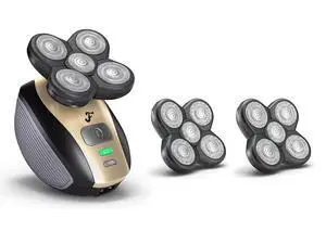 Freebird FlexSeries Shaver and Two Blade Refills - Fast, Smooth, Water-Resistant Electric Head Shaver with 5 Flexible Blades, USB Rechargeable, Ideal for Bald Men and Women Freebird FlexSeries Shaver and Two Blade Refills - Fast, Smooth, Water-Resistant Electric Head Shaver with 5 Flexible Blades, USB Rechargeable, Ideal for Bald Men and Women